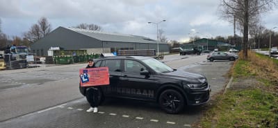 Arienne is geslaagd bij Verkeersschool Linkerbaan